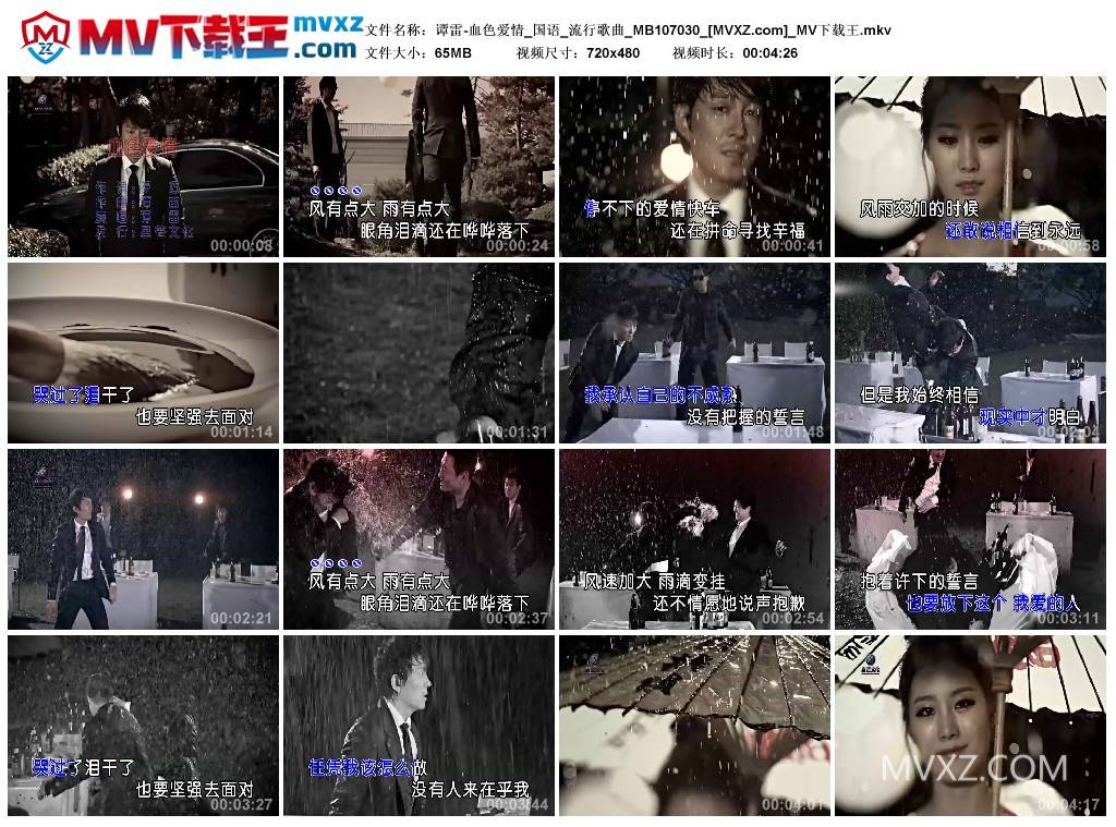 谭雷-血色爱情_国语_流行歌曲_MB107030